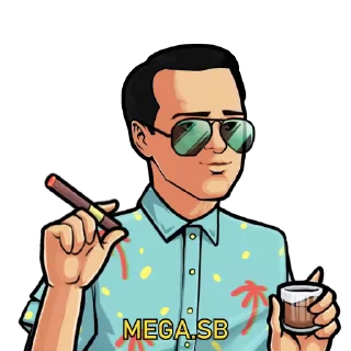 Sticker from the "Moriarty" sticker pack