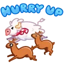 Sticker from the "Santa Moo" sticker pack