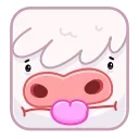 Sticker from the "Santa Moo" sticker pack