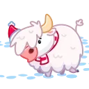 Sticker from the "Santa Moo" sticker pack