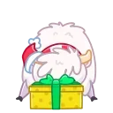 Sticker from the "Santa Moo" sticker pack