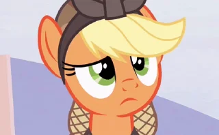 Стикер из набора "Applejack animated"