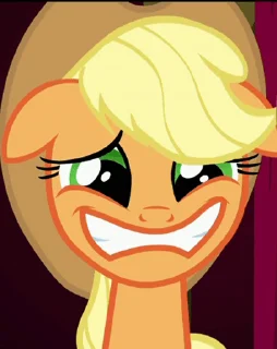 Стикер из набора "Applejack animated"