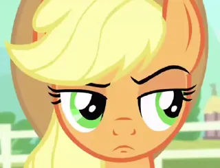 Стикер из набора "Applejack animated"