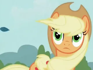 Стикер из набора "Applejack animated"