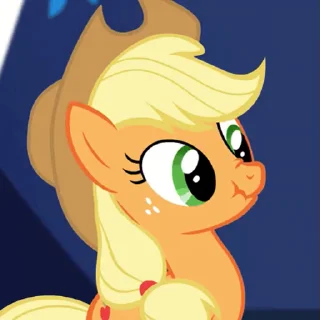 Стикер из набора "Applejack animated"