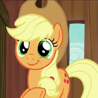 Стикер из набора "Applejack animated"