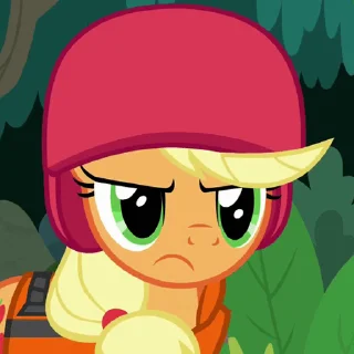 Стикер из набора "Applejack animated"