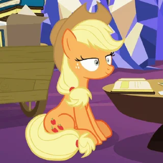 Sticker from the "Applejack animated" sticker pack