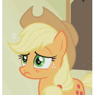 Стикер из набора "Applejack animated"