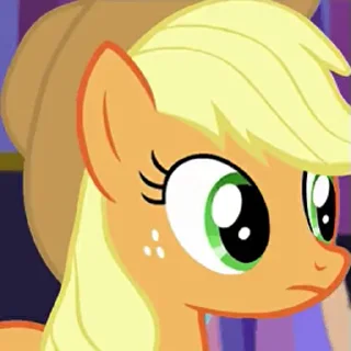 Стикер из набора "Applejack animated"