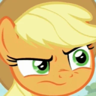 Стикер из набора "Applejack animated"