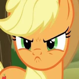 Стикер из набора "Applejack animated"