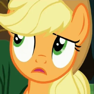 Стикер из набора "Applejack animated"