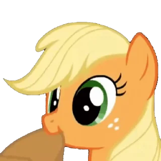 Стикер из набора "Applejack animated"