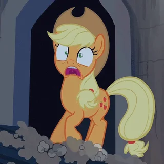 Стикер из набора "Applejack animated"