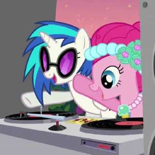 Sticker from the "DJ Pon-3 & Octavia Melody" sticker pack