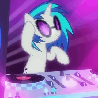 Sticker from the "DJ Pon-3 & Octavia Melody" sticker pack