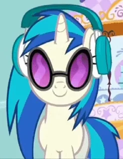 Sticker from the "DJ Pon-3 & Octavia Melody" sticker pack