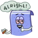 Sticker from the "Towelie" sticker pack