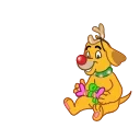 Sticker from the "Max - the Grinch's dog" sticker pack