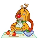 Sticker from the "Max - the Grinch's dog" sticker pack