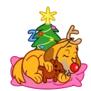 Sticker from the "Max - the Grinch's dog" sticker pack