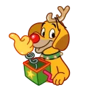 Sticker from the "Max - the Grinch's dog" sticker pack