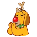 Sticker from the "Max - the Grinch's dog" sticker pack