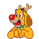 Sticker from the "Max - the Grinch's dog" sticker pack