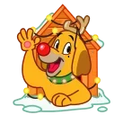 Sticker from the "Max - the Grinch's dog" sticker pack