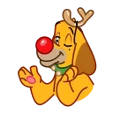 Sticker from the "Max - the Grinch's dog" sticker pack