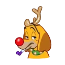 Sticker from the "Max - the Grinch's dog" sticker pack