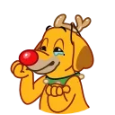 Sticker from the "Max - the Grinch's dog" sticker pack