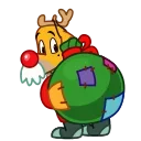 Sticker from the "Max - the Grinch's dog" sticker pack