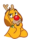 Sticker from the "Max - the Grinch's dog" sticker pack