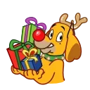 Sticker from the "Max - the Grinch's dog" sticker pack