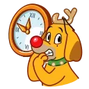 Sticker from the "Max - the Grinch's dog" sticker pack