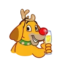 Sticker from the "Max - the Grinch's dog" sticker pack