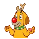 Sticker from the "Max - the Grinch's dog" sticker pack