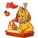 Sticker from the "Max - the Grinch's dog" sticker pack