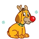 Sticker from the "Max - the Grinch's dog" sticker pack