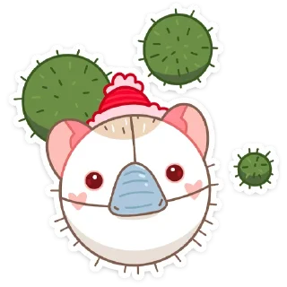 Telegram sticker pack "Новогодний Имбирчик"