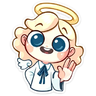 Telegram sticker pack "Нимб и рожки"