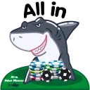 Sticker from the "Allin Poker Moscow" sticker pack