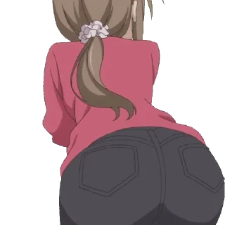 Sticker from the "Anime Butts" sticker pack