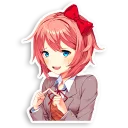 Telegram sticker pack "DDLC Sayori"