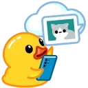 Sticker from the "Utya tg website" sticker pack