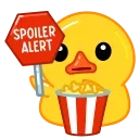 Sticker from the "Utya tg website" sticker pack