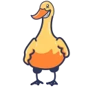 Sticker from the "DuckTon" sticker pack